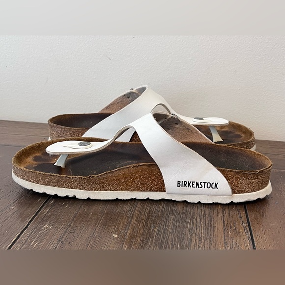 Birkenstock Gizeh White Sandals size 40 Women’s size 9 - Picture 4 of 9